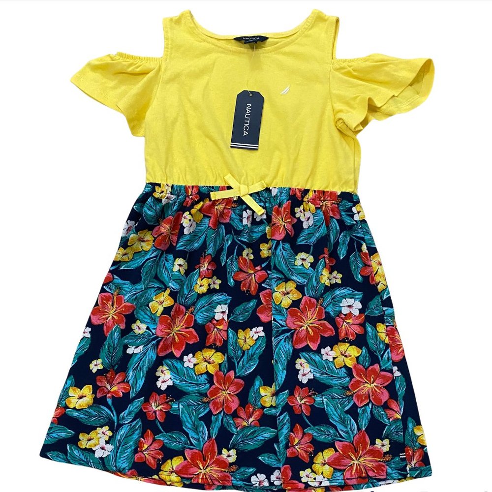 Nautica Dress Girls size:  6, color: Yellow  and floral .